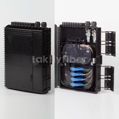 16 FTTH portuarios NAP Fiber Optic Termination Box IP65 con el mini divisor del PLC de 0.9m m